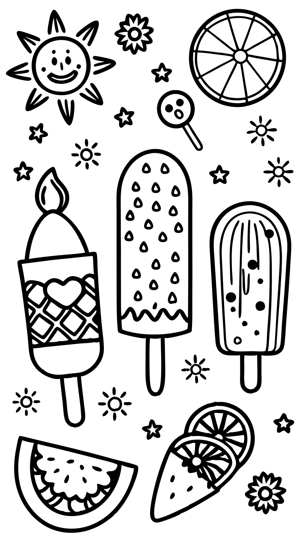 coloriage popcicle